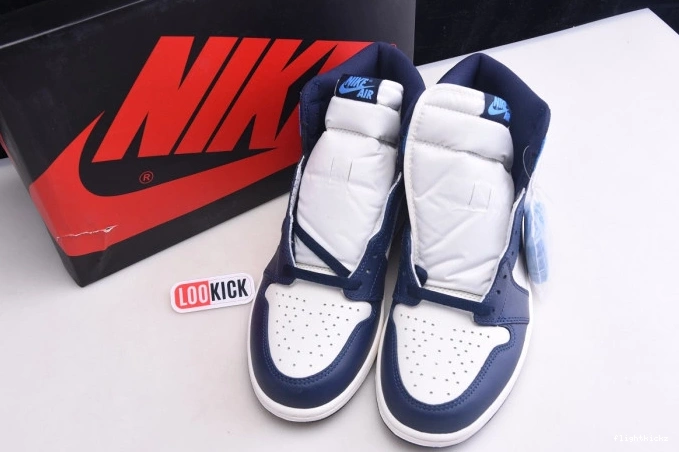 High Retro Obsidian Air Jordan 1 OG 555088-140 0812